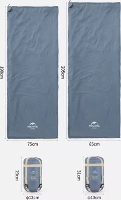 Naturehike® Slaapzak - Lichtgewicht - 205*85cm - Compact - Waterdicht - 3 Seizoenen Slaapzak Lente, Zomer & Herfst - Outdoor - Slaapzakken Volwassen & Kinderen -Buiten Kamperen 726x1200