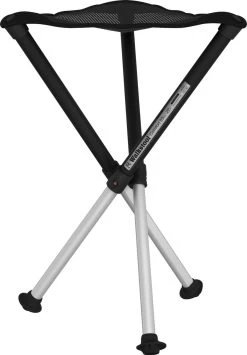 Buiten Kamperen 41 Walkstool - 3-Poots Krukje - Comfort 55 Cm - Verstelbaar - Zwart