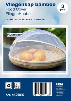 Voedselkap - Vliegenkapjes Bamboe Set 3 Stuks - Flystopper -Buiten Kamperen 846x1200 6