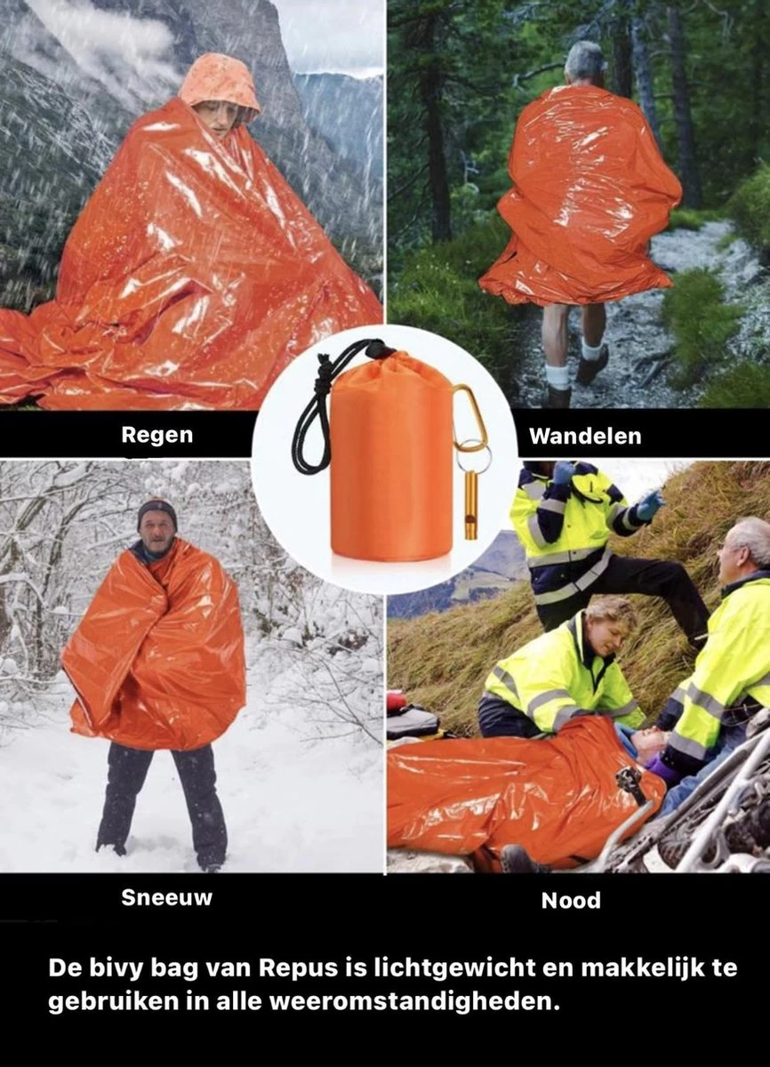 REPUS Nood Slaapzak | Life Bivy | Travel Safe |Lichtgewicht Slaapzak | Bivakzak | Extreme Light |Camperen | Outdoor | Camping | Musthave |Slaapzak | Wandelen | Tent | Reizen | Roadtrip | 3 REPUS Nood Slaapzak | Life Bivy | Travel Safe |Lichtgewicht Slaapzak | Bivakzak | Extreme Light |Camperen | Outdoor | Camping | Musthave |Slaapzak | Wandelen | Tent | Reizen | Roadtrip |