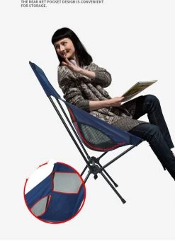 Lopoleis® Campingstoel – Campingstoel Opvouwbaar – Visstoel – Vouwstoel – Strandstoel – Inklapbaar – Lichtgewicht – Outdoor Stoel - Hoge Rugleuning -Buiten Kamperen 868x1200 1