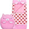 Roze Kat Kinderen Slaapzak -180 Cms |slaapzak Junior | Nappers | Children Sleeping Bag | Kinderen Slaapzak | Super Soft 2 In 1 Fun Pillow &Sleepy For Boys | Roze Kat Slaapzak | Zachte Slaapzak | Knuffel Slaapzak | 2 In 1 Slaapzak | Kinderen -Buiten Kamperen 871x1200
