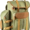 Cabinmax Koeltas - Koelrugzak - Picknick - Picknicktas Met Flessenhouder - Koelrugtas 24L - Olive Green -Buiten Kamperen 874x1200