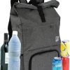 Merkloos Rugtas/rugzak Grijs - 30 X 12 X 60 Cm - 20 Liter - Met Koel Voorvakje - Koelrugzak -Buiten Kamperen 914x1200 1