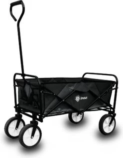 Rijoka Opvouwbare Bolderkar Mét Harde Bodem | Zwart