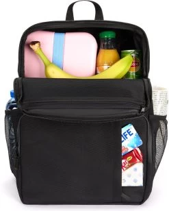 Sunflake Koeltas Rugzak (28L) - Geschikt Voor 16 Blikjes - Lunchtas Voor Dames En Heren - Zwart -Buiten Kamperen 961x1200 2