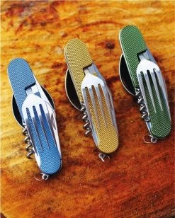 Merkloos Bestek - All -In-One Vork / Lepel / Mes / Flesopener/ Tirbuson - Blauw -Buiten Kamperen 961x1200 4