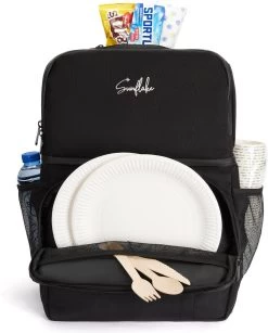 Sunflake Koeltas Rugzak (28L) - Geschikt Voor 16 Blikjes - Lunchtas Voor Dames En Heren - Zwart -Buiten Kamperen 966x1200 1