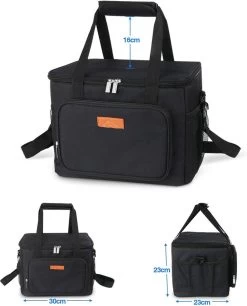 Lunchtas - Koeltas Voor Dames En Heren - Cool Bag - 4 Laags Geïsoleerde Koeltas - Kleine Cooler - Lunch Box - Lunchtas 15 Liter- Zwart 14 Lunchtas - Koeltas Voor Dames En Heren - Cool Bag - 4 Laags Geïsoleerde Koeltas - Kleine Cooler - Lunch Box - Lunchtas 15 Liter- Zwart -Buiten Kamperen 969x1200 3