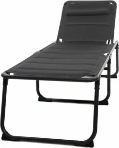 Travellife Barletta Ligbed - Antraciet / Donkergrijs -Buiten Kamperen 972x1200
