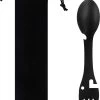 Luverno® - Spork - Incl. Bescherm Hoes - RVS - Bestek To Go - Reisbestek - Keukengadget - 5 In 1 Camping Bestek - Zwart -Buiten Kamperen 979x1200 1